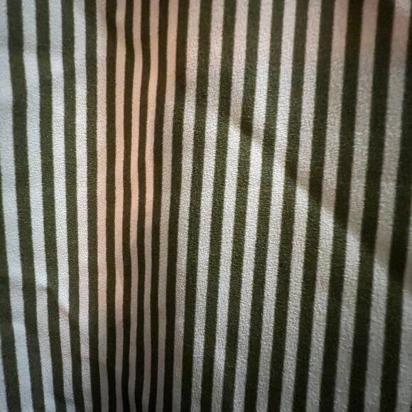 Worthington Women’s Plus 3X Sleeveless Striped Blouse – Green/White - Picture 2 of 4